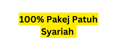 100 Pakej Patuh Syariah